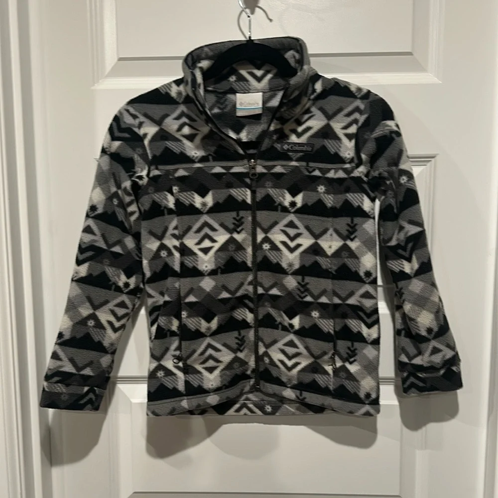 Columbia Boys' Castle‎ Dale Printed Full Zip Fleece - EUC